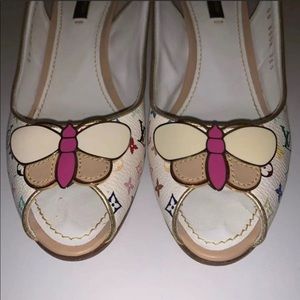 Louis Vuitton Butterfly Primrose Wedges